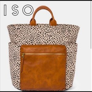 ISO  Universal Thread Leopard Print Square Utility Backpack